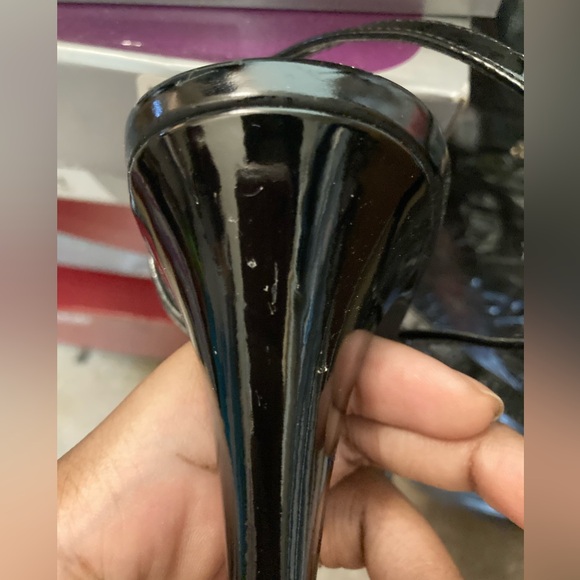 Peep toe t strap stiletto pumps wide width - Picture 4 of 6